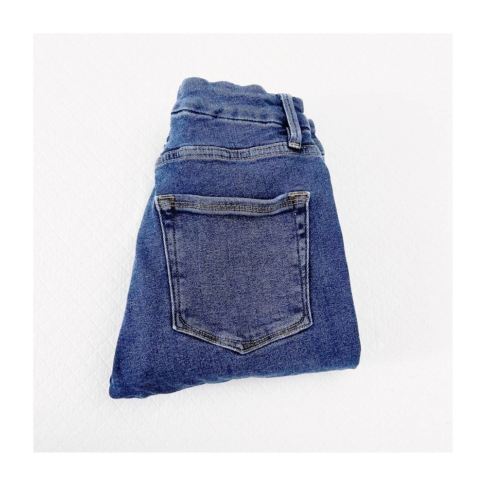 Good American Good Legs Skinny Denim Jeans Dark Wash SZ0